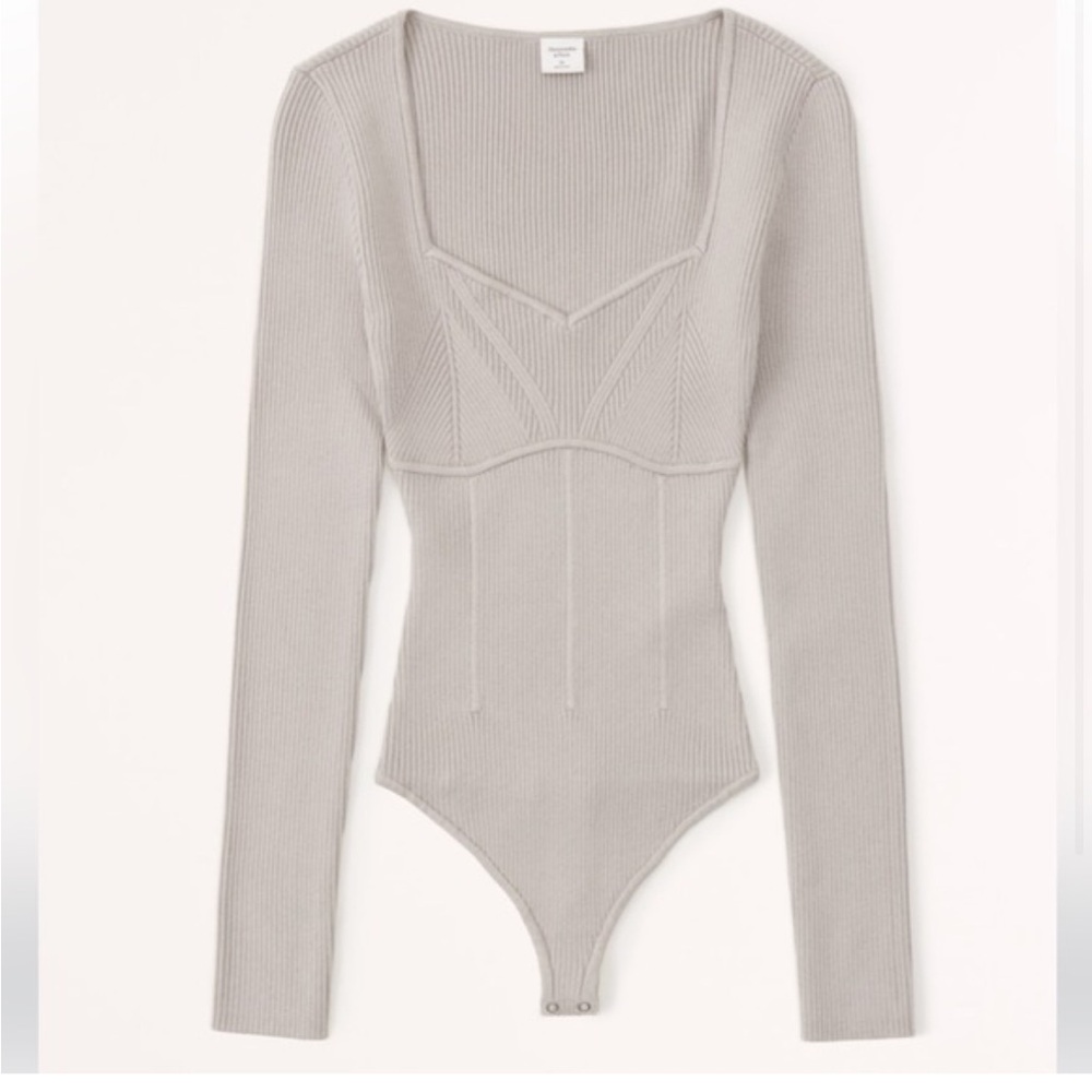 Tan Long Sleeve Bodysuit